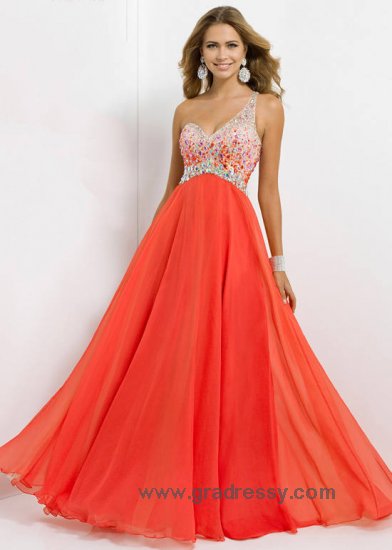 Bead Blush 9726 Perisimmon One Shoulder Prom Dress